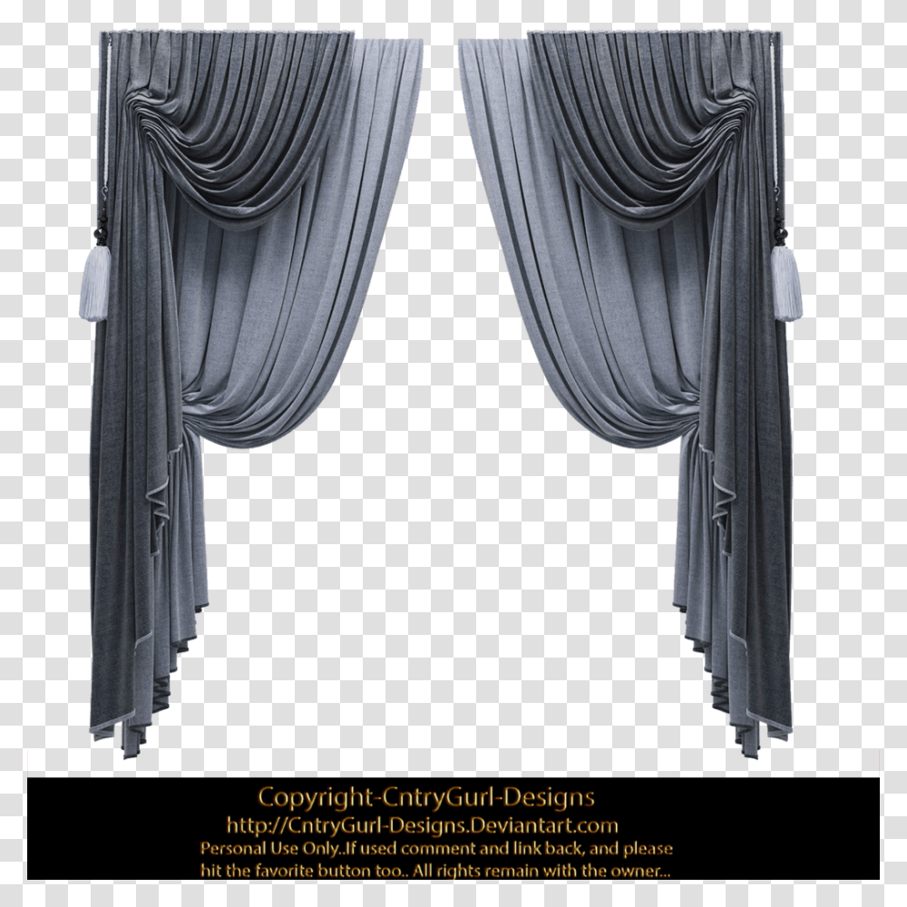 Gothic Curtains, Stage Transparent Png