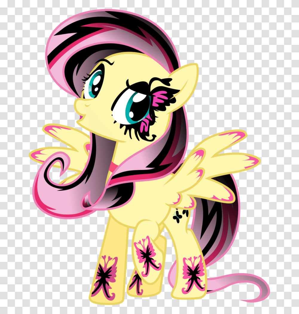 Gothic Fluttershy My Little Pony Friendship Is Magic Know Transparent Png