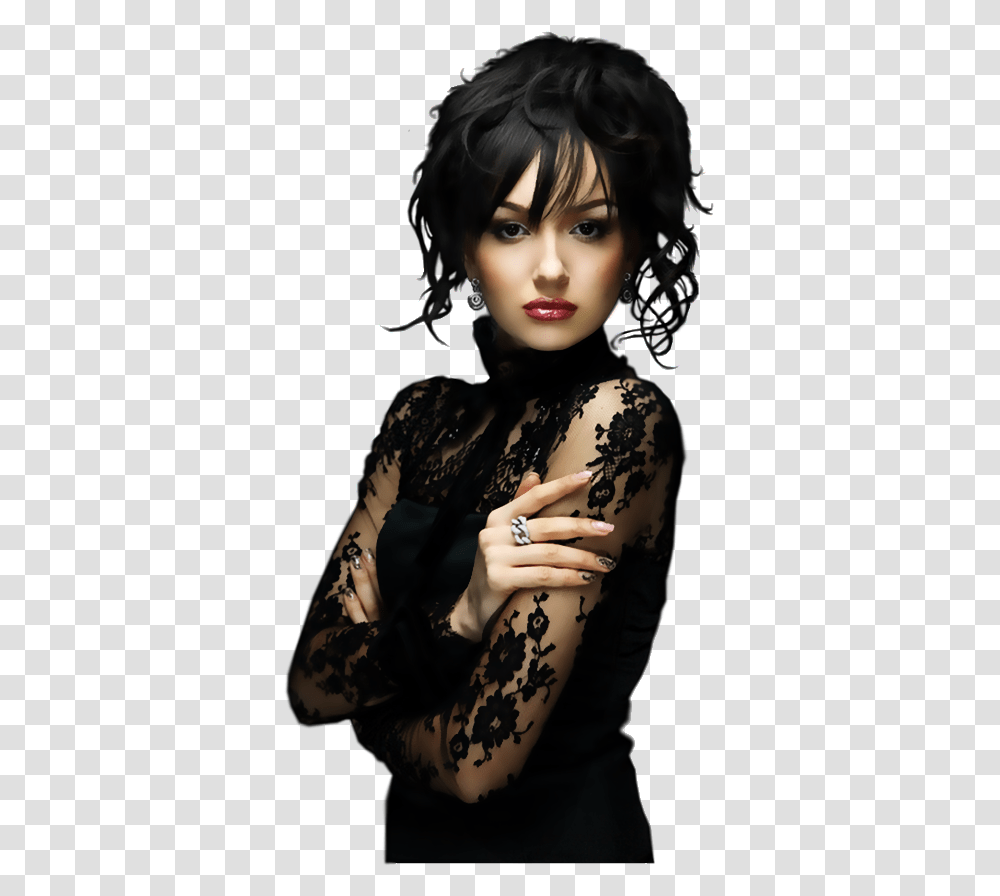 Gothic Girl Cat Download, Skin, Face, Person, Human Transparent Png