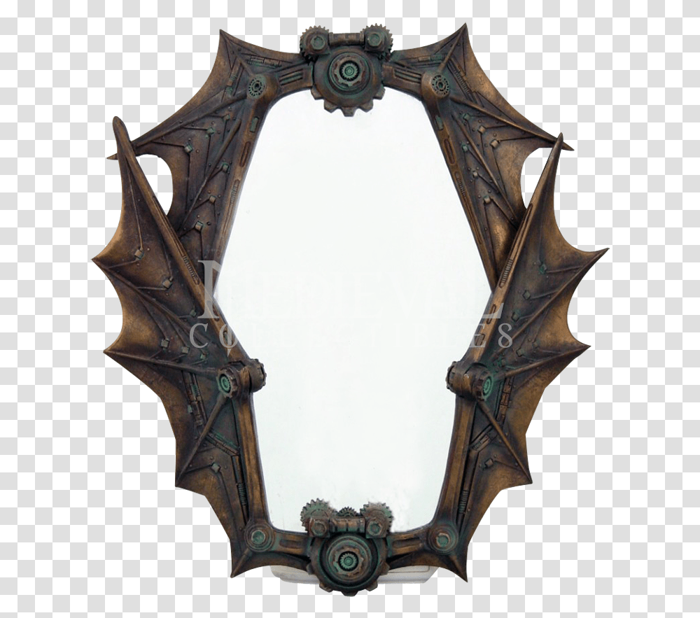 Gothic Mirror Frame Gothic Bat Mirror, Gun, Weapon, Weaponry Transparent Png