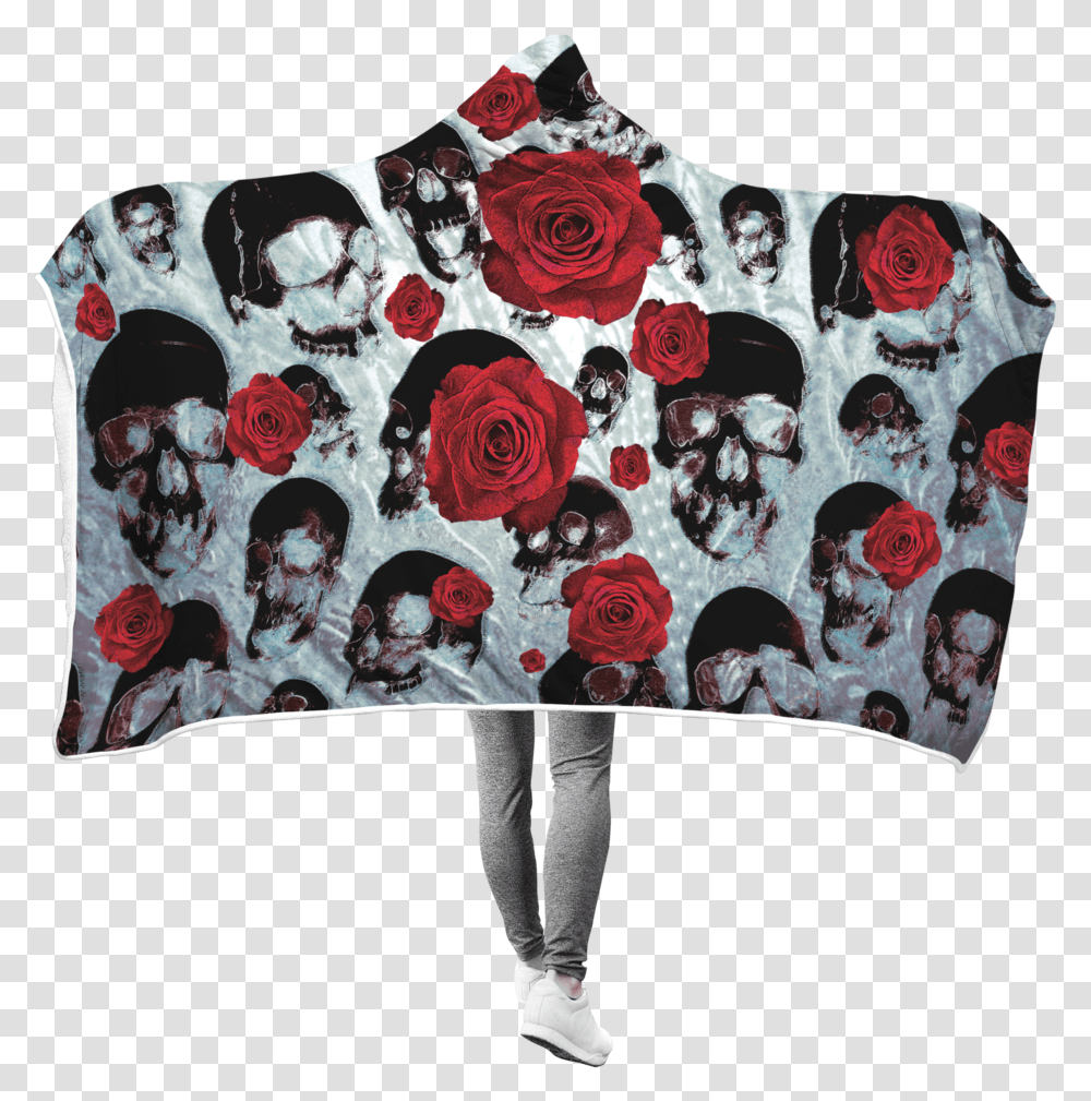 Gothic Rose Skull Blanket, Dress, Rug, Shoe Transparent Png