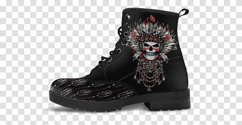 Gothic Skull Women's Flamingo Boots, Apparel, Footwear, Shoe Transparent Png