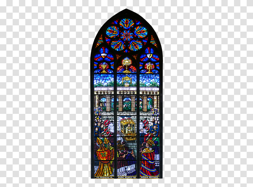 Gothic Stained Glass Window, Person, Human Transparent Png