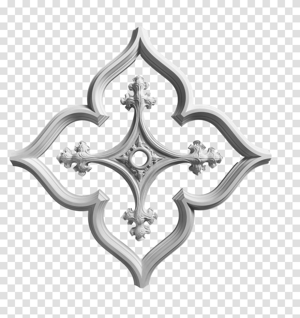 Gothic Style Ceiling Medallion, Cross, Accessories, Accessory Transparent Png