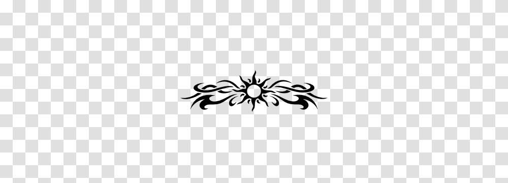Gothic Sun Border Sticker, Floral Design, Pattern Transparent Png