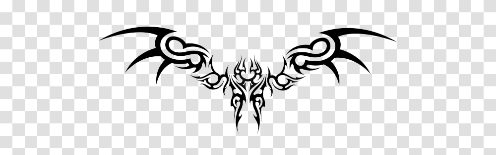 Gothic Tattoo Bird, Emblem, Cross, Batman Logo Transparent Png