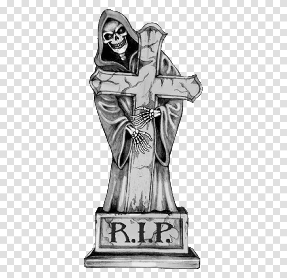 Gothic Tombstone Cartoon Rest In Peace, Person, Human, Apparel Transparent Png