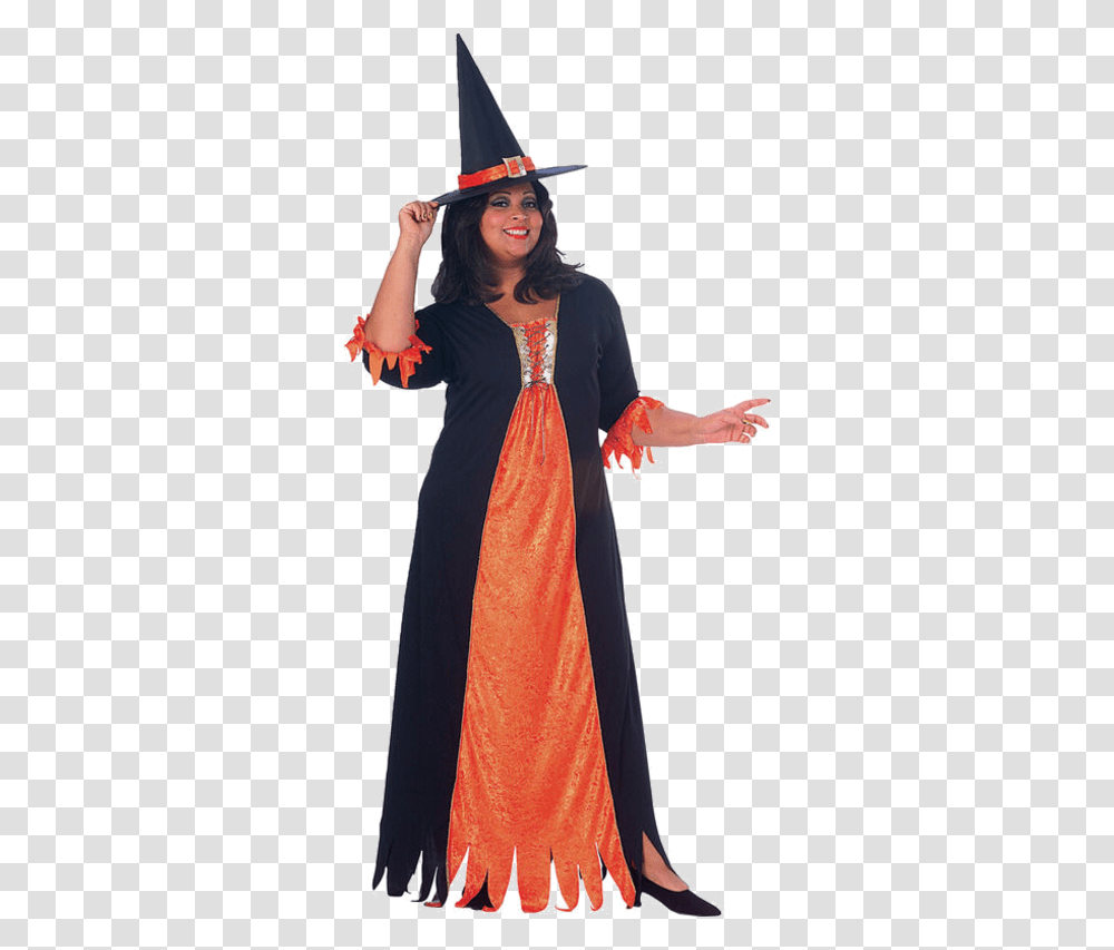 Gothic Witch Halloween Costume Woman Witch Costume, Clothing, Dress, Sleeve, Person Transparent Png