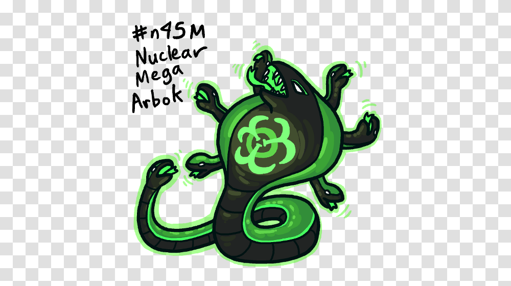 Gotta Popkas Nuclear Mega Arbok Continues To Have The Biohazard, Reptile, Animal, Sea Life, Snake Transparent Png