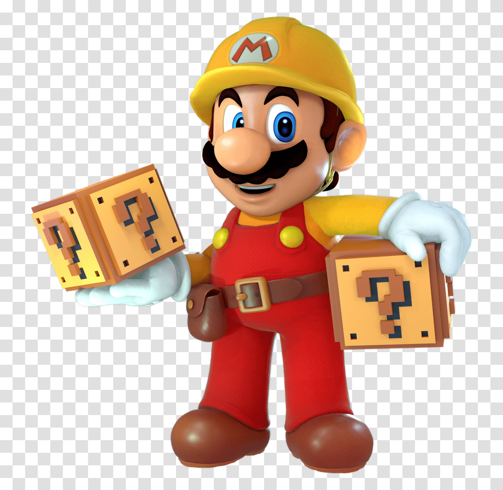 Goty Mario Mario Maker Action Figure, Super Mario, Toy, Person Transparent Png