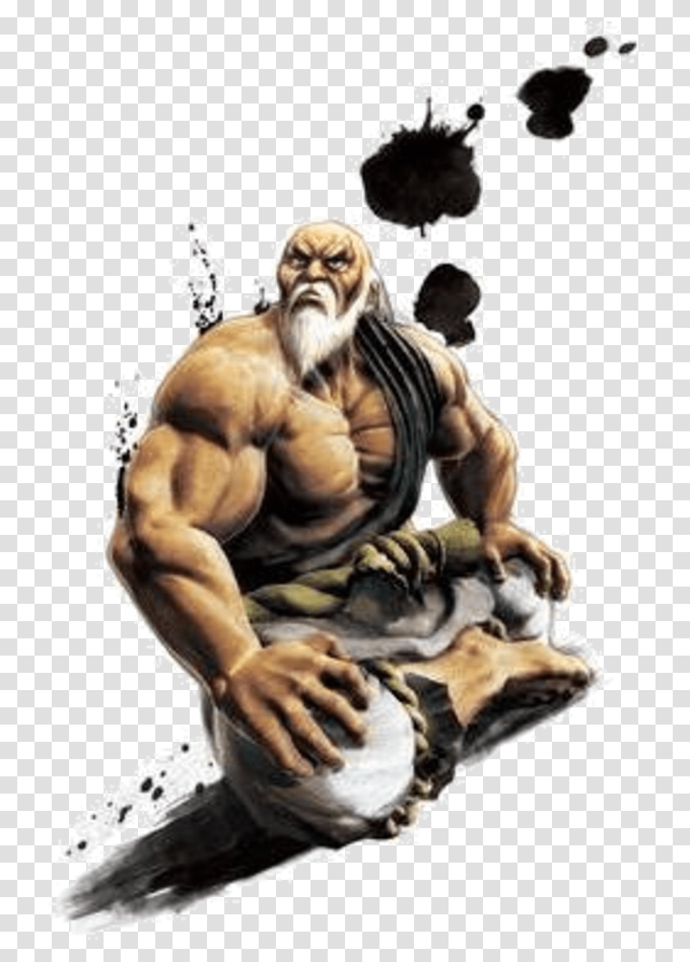 Gouken Super Street Fighter 4 Gouken Render, Person, Human, Kneeling, Hand Transparent Png