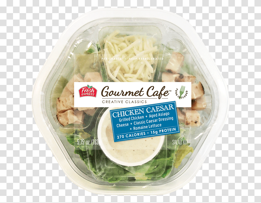 Gourmet Cafe Salads Chicken Caesar Salad Kit, Plant, Produce, Food, Vegetable Transparent Png