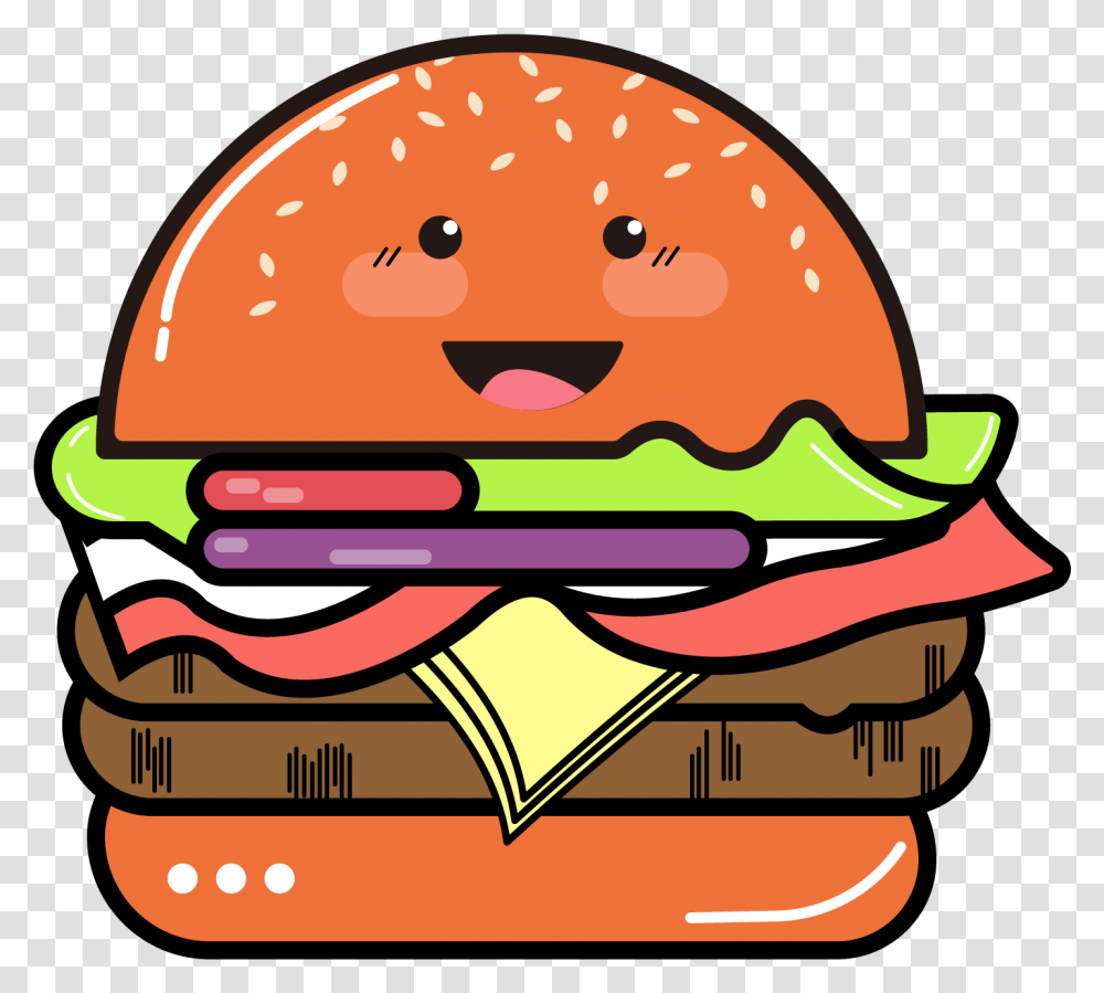 Gourmet Food Clipart Burger Cartoon Hd, Helmet, Apparel Transparent Png