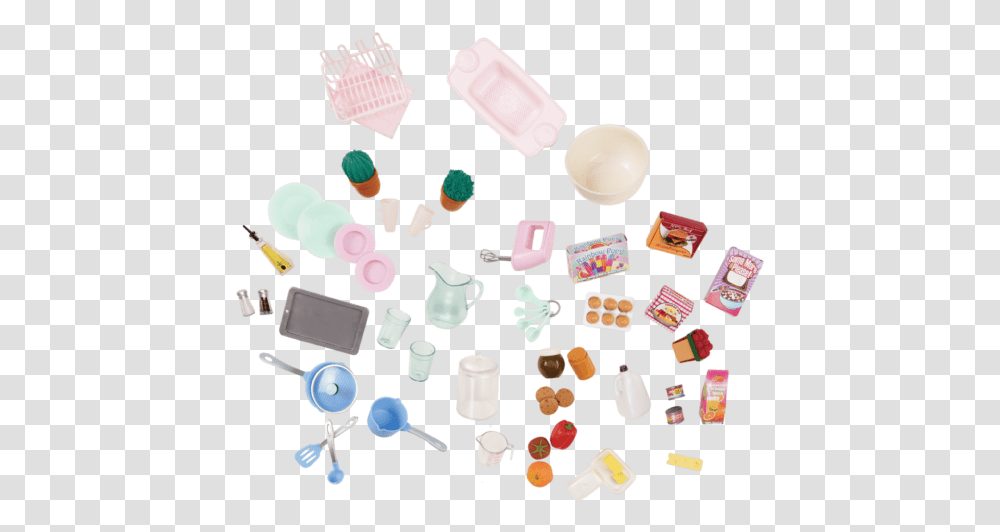 Gourmet Kitchen Set Pink Accessories Our Generation Gourmet Kitchen Playset, Rug, Sweets, Food, Confectionery Transparent Png