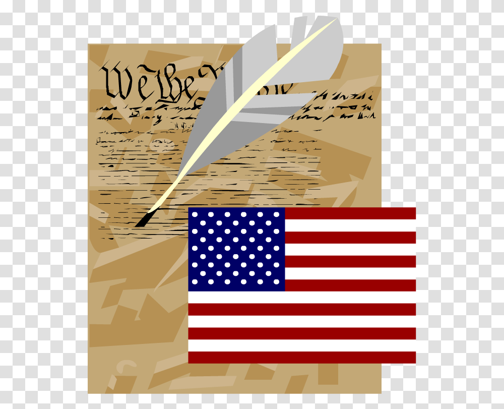 Government Clipart Constitution Usa Flag, American Flag, Handwriting Transparent Png