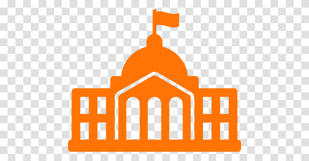 Government Images Clip Art Orange Building Flag, Hydrant, Label Transparent Png