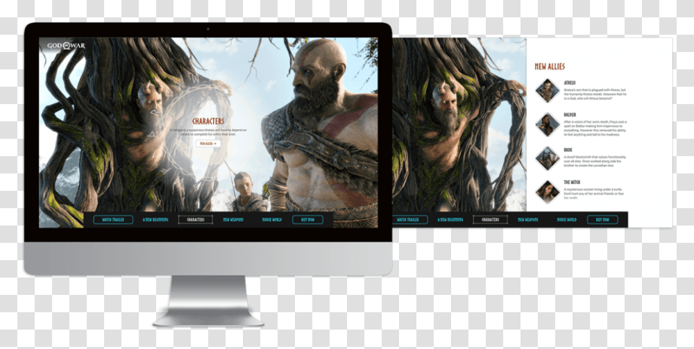 Gow Characters God Of War Iii Downgrade, Monitor, Screen, Electronics, Display Transparent Png