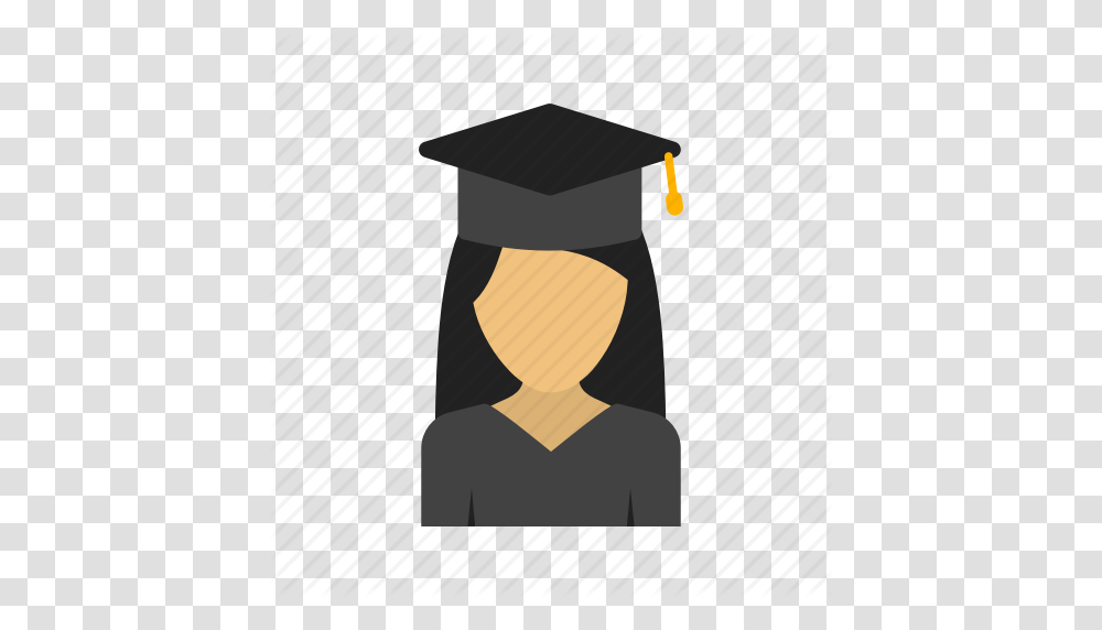 Gown Graduation Happy High Lady Students Success Icon, Cowbell Transparent Png