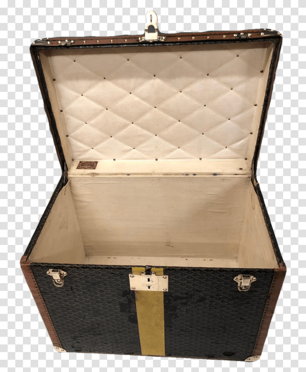 Goyard Antique Trunk Trunk, Box, Treasure Transparent Png