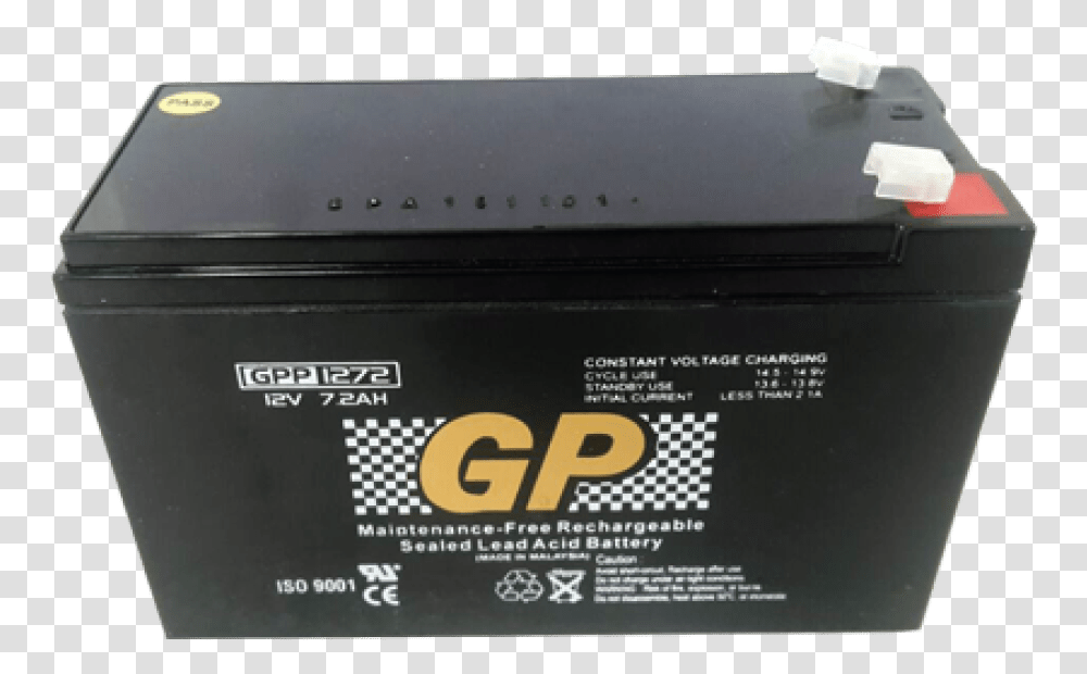 Gp Sealed Lead Acid Battery Multipurpose Battery, Label, Mailbox, Letterbox Transparent Png