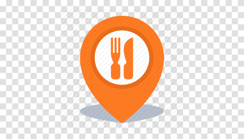 Gps Location Map Pin Pin Restaurant Icon, Cutlery, Label, Fork Transparent Png