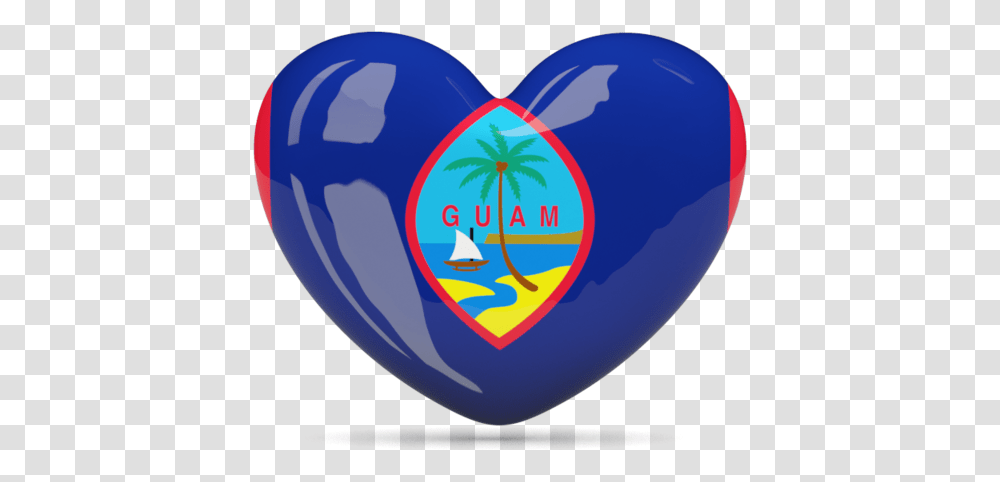 Graafixblogspotcom Flag Of Guam Heart Icons Icon South Sudan Heart Flag, Ball, Balloon, Text Transparent Png