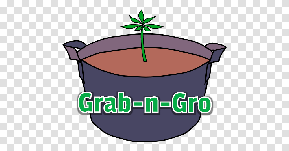 Grab N Gro, Pot, Soil, Dutch Oven, Plant Transparent Png