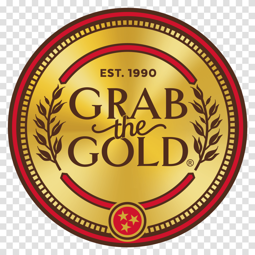 Grab The Gold Language, Logo, Symbol, Trademark, Badge Transparent Png