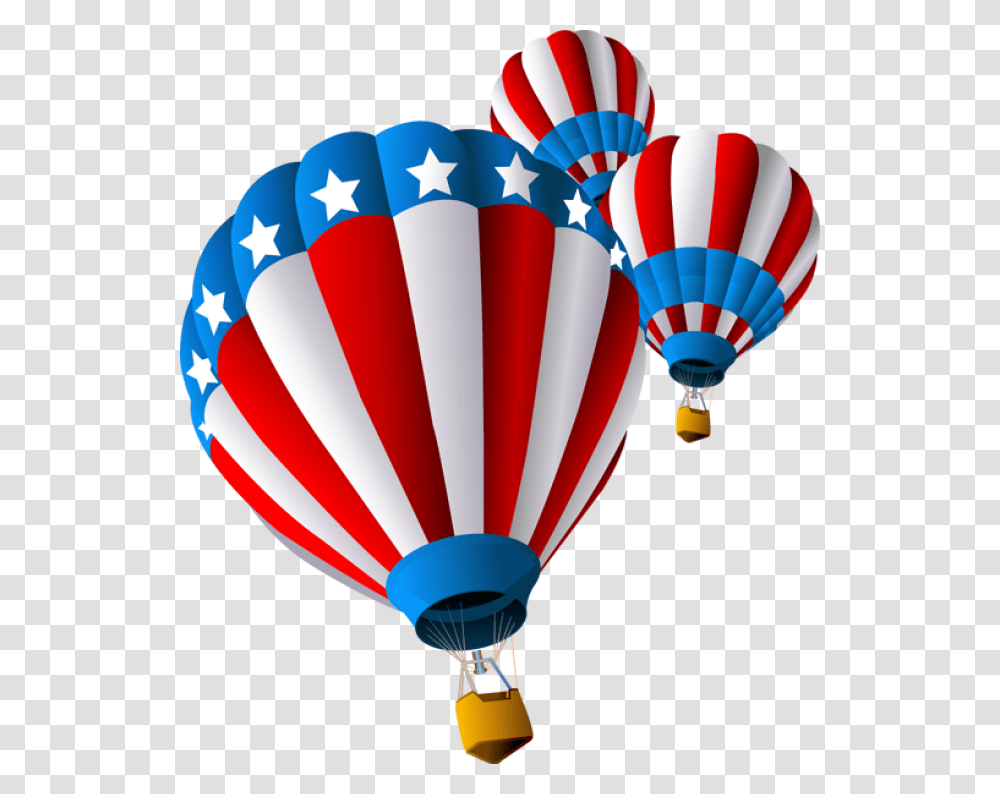 Grab This Free Clip Art And Celebrate This Of July Clipart, Hot Air Balloon, Aircraft, Vehicle, Transportation Transparent Png