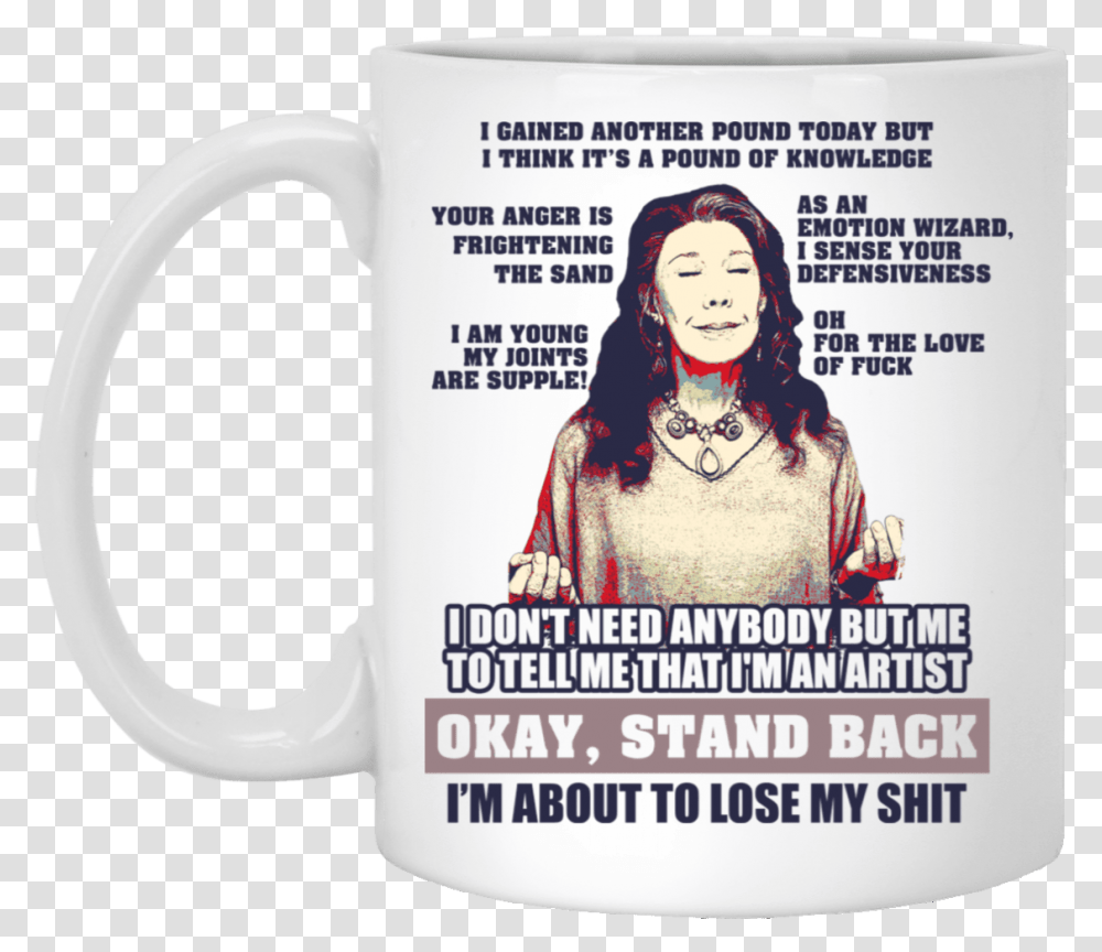 Grace And Frankie Mug, Coffee Cup, Person, Human, Flyer Transparent Png