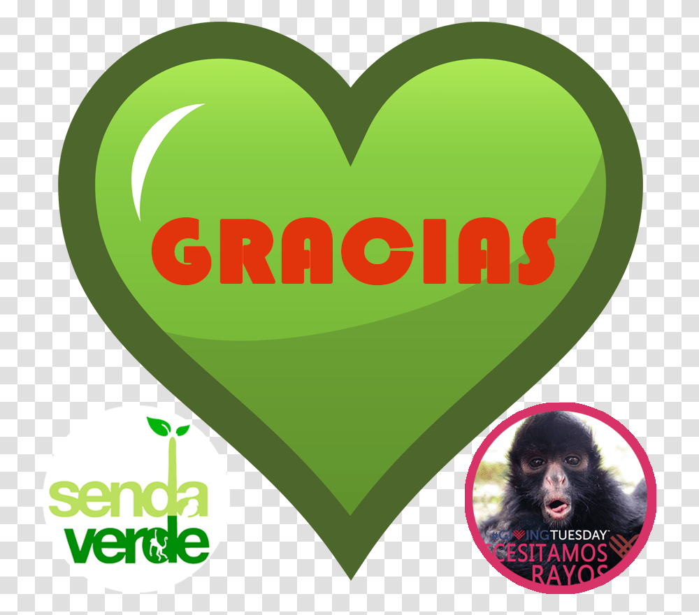 Gracias Heart, Label, Advertisement, Dog Transparent Png