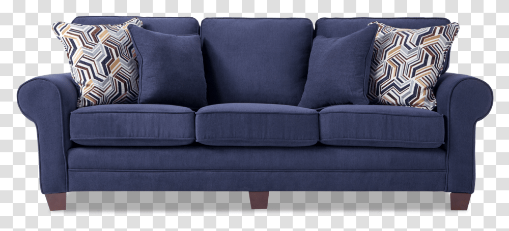Gracie Bob's Discount Bobs Sofa Blue, Couch, Furniture, Cushion, Pillow Transparent Png