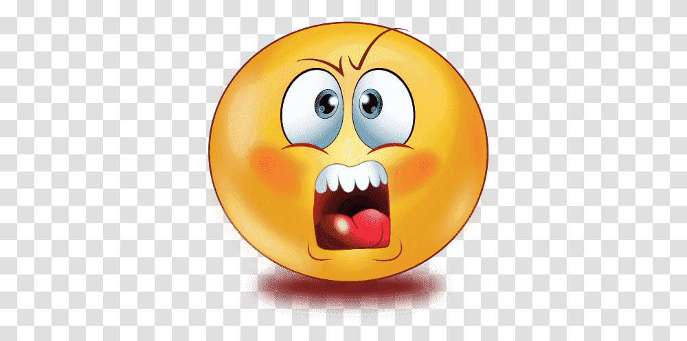 Gradient Angry Emoji Emoji Scared Background, Sphere, Art, Graphics, Food Transparent Png
