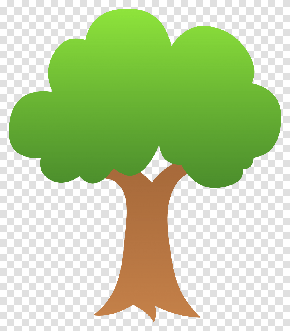 Gradient Apple Tree Clipart Cartoon Trees In Autumn, Green, Plant, Silhouette, Graphics Transparent Png