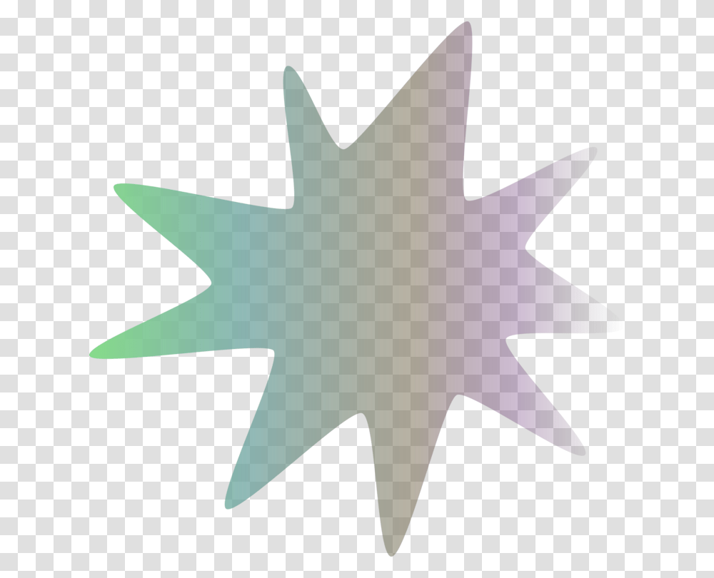 Gradient Color Linearity Star Teal Emblem, Cross, Leaf, Plant Transparent Png