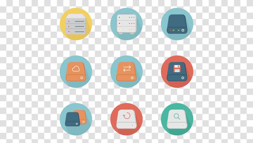 Gradient Flat Icons, Number, Electronics Transparent Png