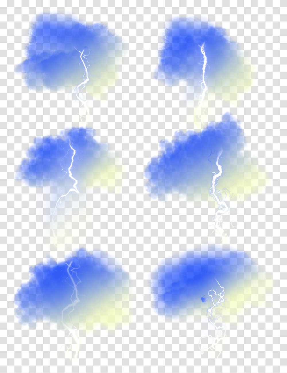 Gradient Lightning Blue Yellow Vector And Psd Thunderstorm, Nature, Outdoors Transparent Png
