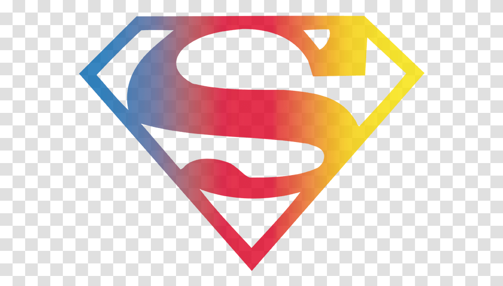Gradient Superman Logo Womens T Superman Logo, Symbol, Trademark, Heart, Batman Logo Transparent Png