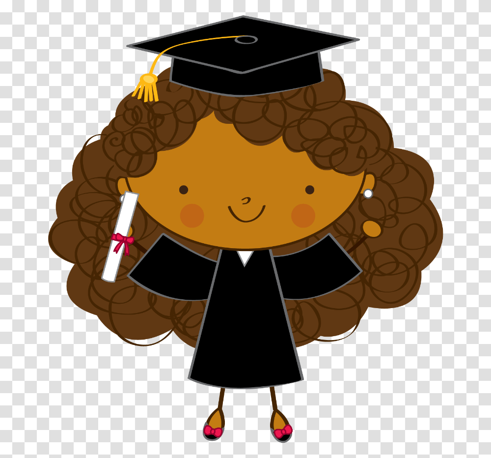 Graduate Clipart Scolarship Monitos De Graduacion Animados, Lamp, Graduation, Halloween Transparent Png