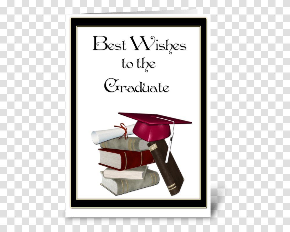 Graduate Congratulations Books Red Cap Greeting Card Poster, Label, Graduation, Document Transparent Png