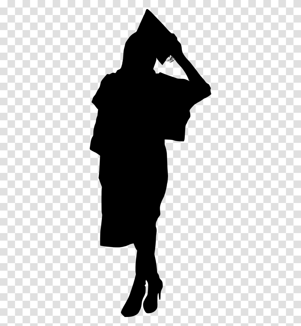 Graduate Girl Silhouette, Gray, World Of Warcraft Transparent Png