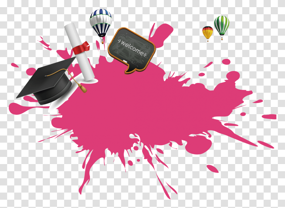 Graduation Background Design Pink, Weapon, Weaponry Transparent Png