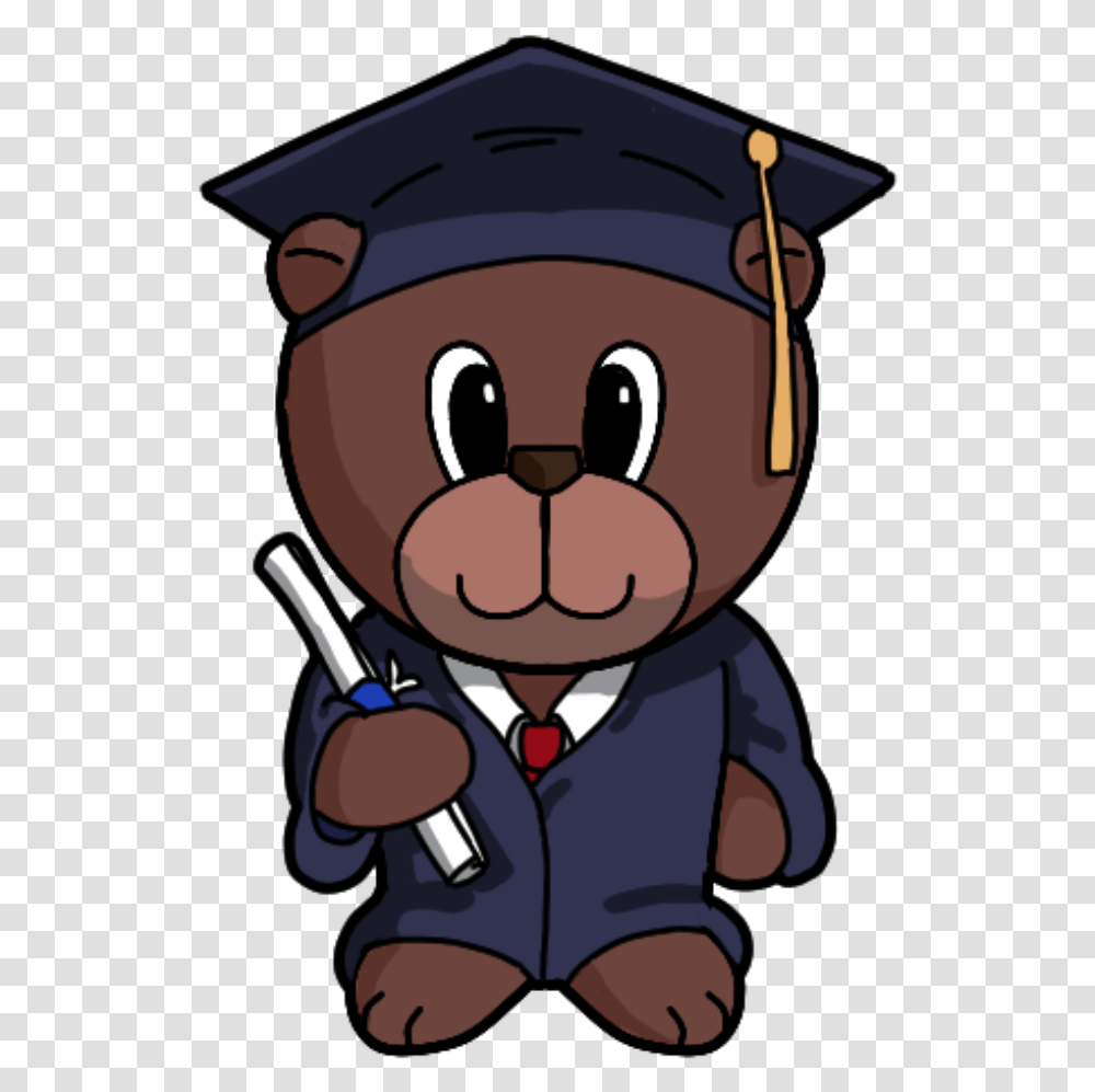 Graduation Bear Cartoon Graduation Cap Teddy Bear, Leisure Activities, Helmet, Apparel Transparent Png