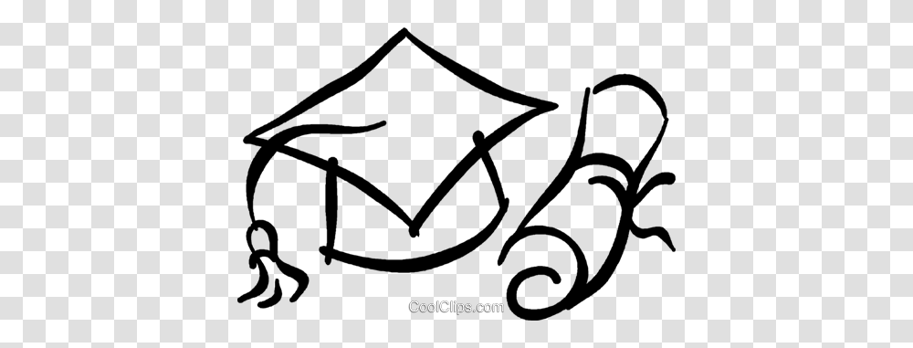 Graduation Cap And Diploma Royalty Free Vector Clip Art, Handwriting, Number Transparent Png