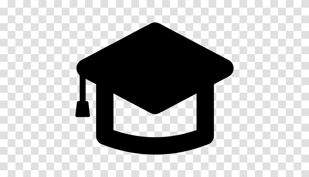 Graduation Cap Education University Degree College Graduation, Label, Silhouette, Stencil Transparent Png