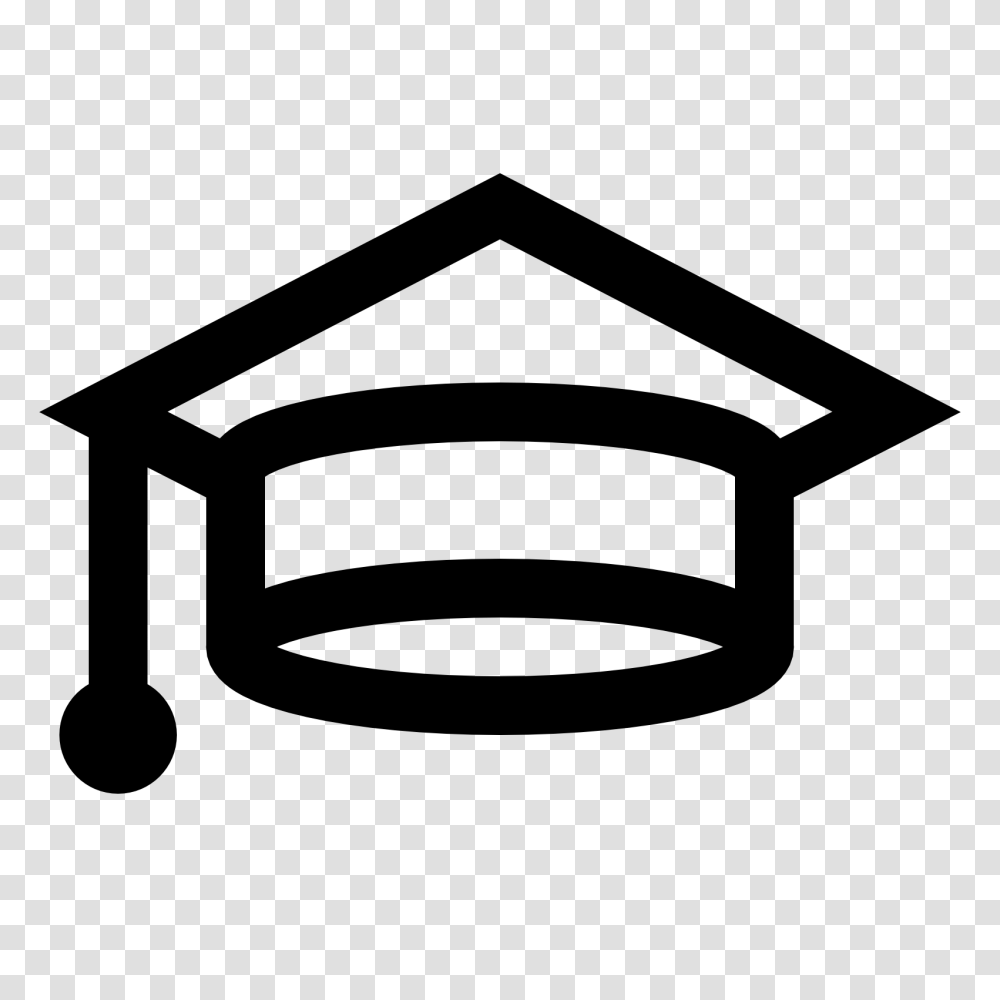 Graduation Cap Icon, Stencil, Lamp, Silhouette Transparent Png