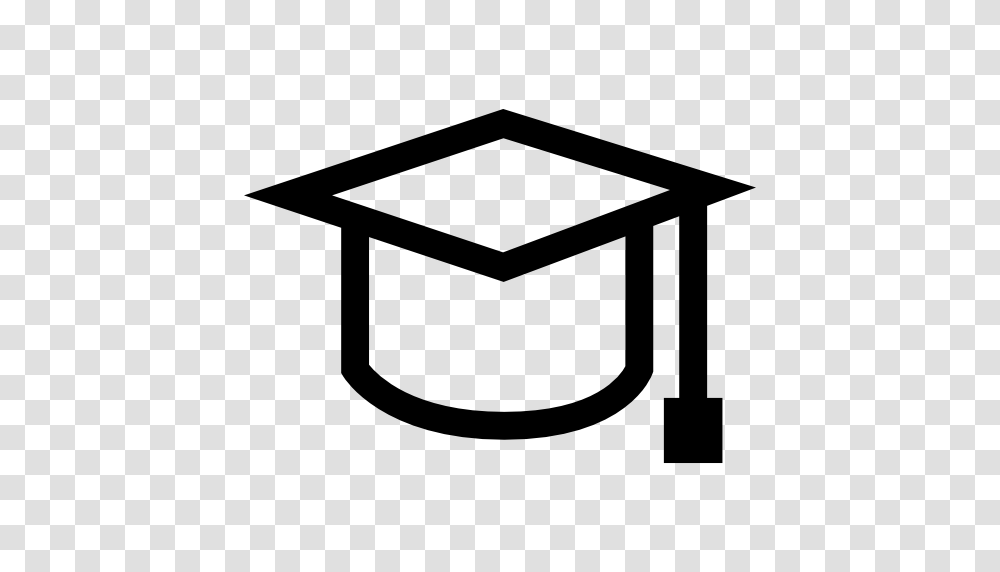 Graduation Cap Outline, Stencil, Label Transparent Png