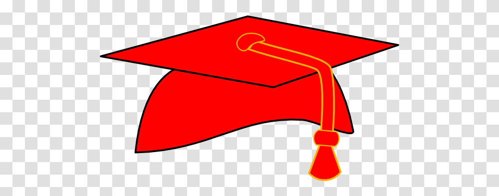 Graduation Cap Red Graduation Cap, Text, Logo, Symbol, Trademark Transparent Png