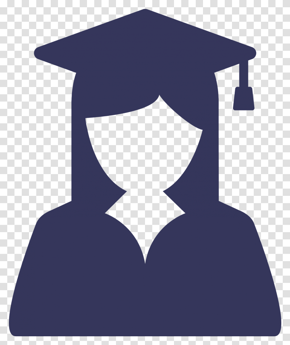 Graduation Ceremony Square Academic Cap Girl Graduation Icon, Symbol, Silhouette, Batman Logo, Light Transparent Png