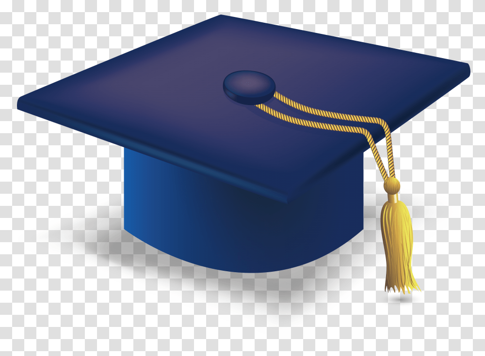 Graduation Ceremony Square Academic Cap Hat Sombrero De Graduacion Azul, Label, Lamp, Zipper Transparent Png